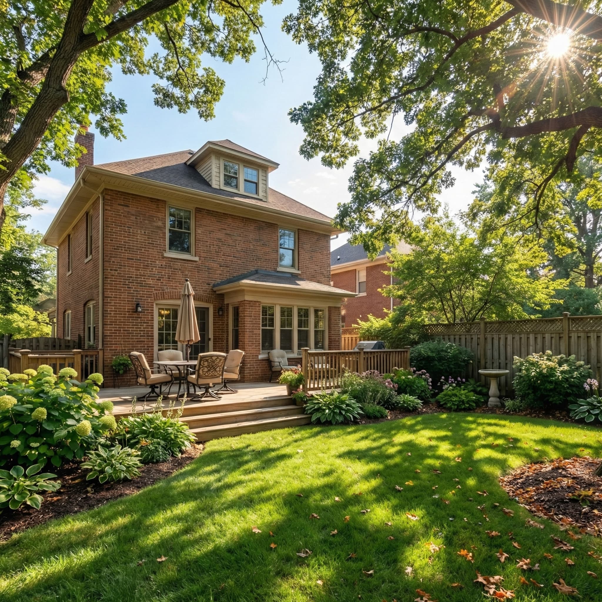 Backyard of a north Virginia home